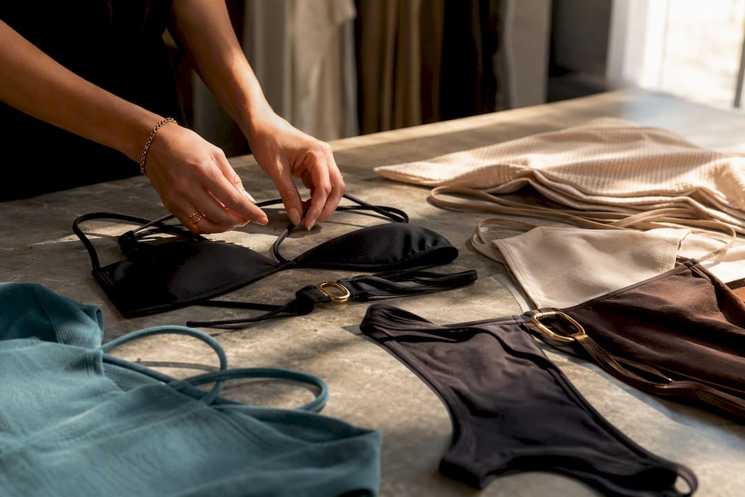 Curated swimwear capsule styling details