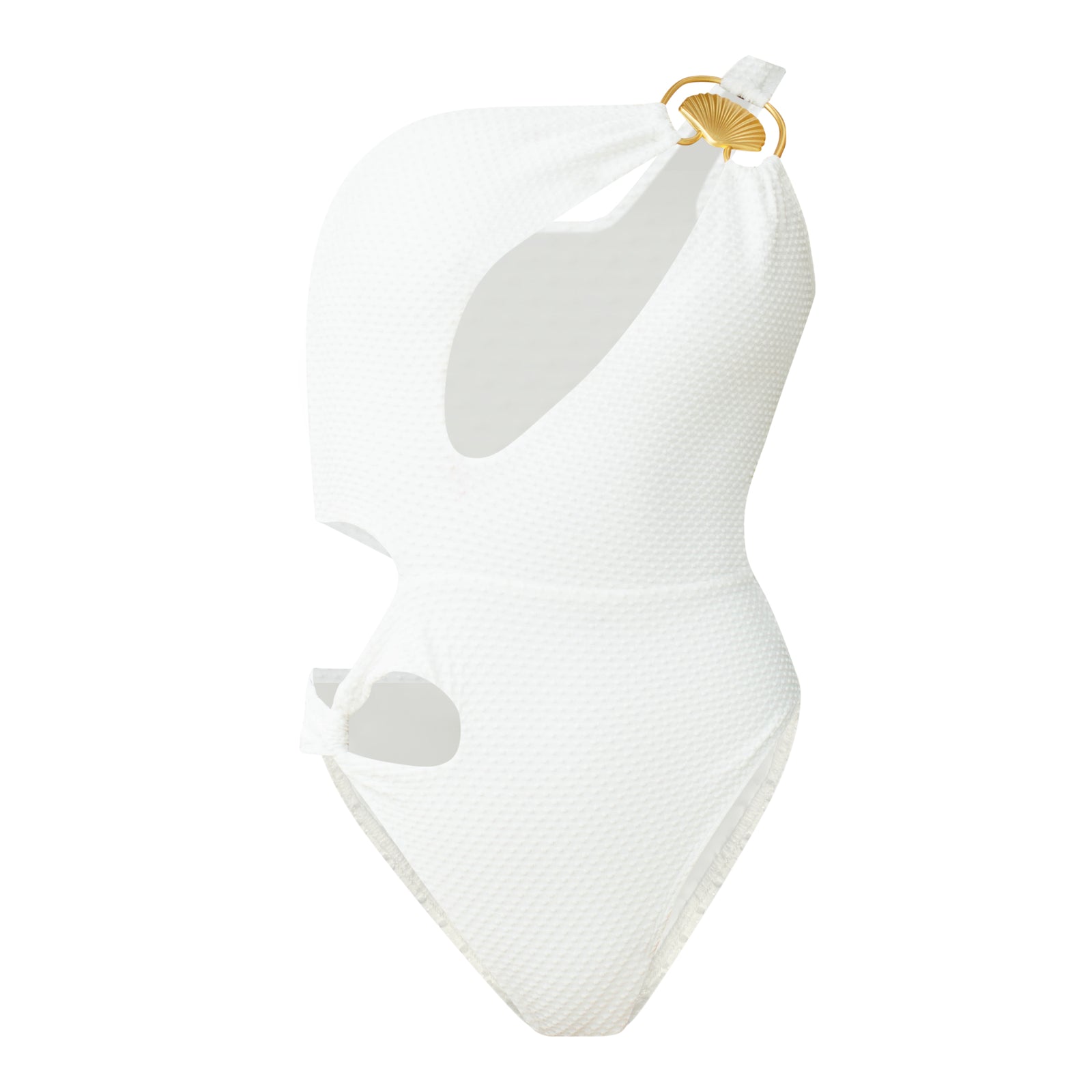 Seashell Cutout One Piece - White - L'ANIMAL CO