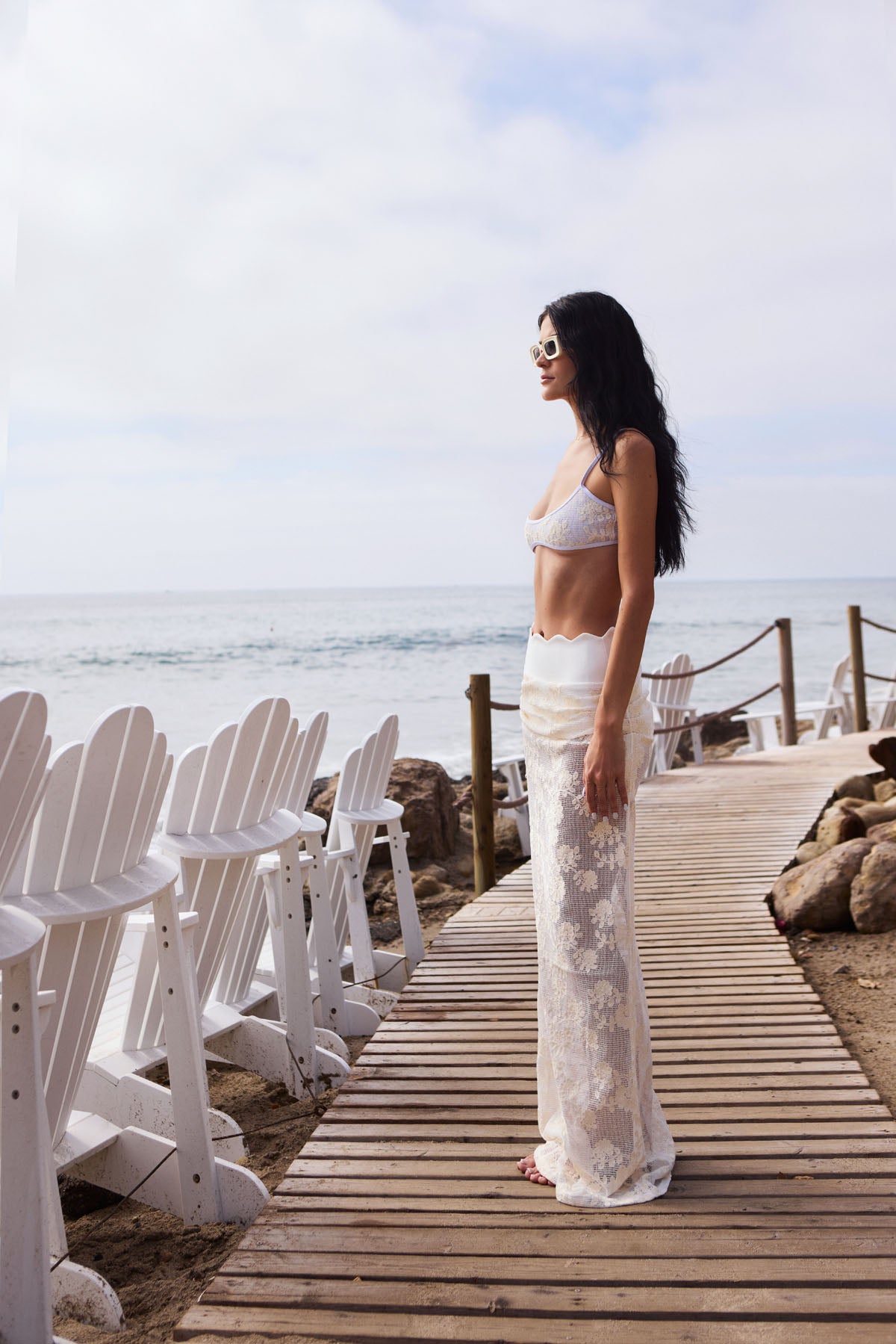 Sirène Lace Top White - L'ANIMAL CO